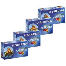 LASIRENA 燻製沙丁魚罐頭, 4盒, 125g