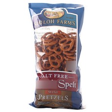 SHILOH FARMS 無鹽迷你椒鹽捲餅, 1包, 198g