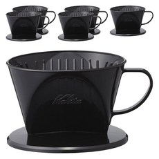 Kalita 樹酯三孔濾杯 101-KP 黑色 1~2人用, 單品, 6個, 0ml