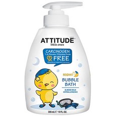 ATTITUDE 泡泡沐浴露 杏仁奶&香草味, 300ml, 1瓶