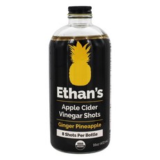 Ethan's 蘋果醋 鳳梨+薑, 1個, 472ml