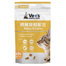 唯寶 全齡貓機能潔牙餅, 60g, 1個, 情緒放鬆