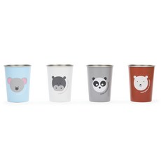 Red Rover 不鏽鋼幼兒水杯 295.7ml, 4入, 動物