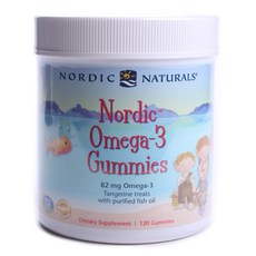 NORDIC NATURALS Omega-3軟糖 柑橘風味, 1罐, 120顆