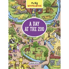 (英文圖書) My Big Wimmelbook--A Day at the Zoo (Children's Board Book Ages 2-5) Board Books, Experiment, 英文, 硬頁書