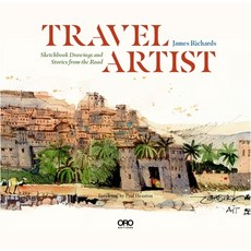 (英文圖書) Travel Artist: Sketchbook Drawings and True Stories from the Road 精裝版, Goff Books, 英文