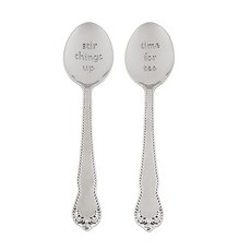 Pinky up 下午茶時間茶匙 2 包, 1個, 銀(5049)