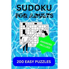 (英文圖書) Sudoku for Adults: Easy 平裝版, Independently Published, 英文
