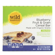 wild HARVEST 藍莓水果穀物棒, 6入, 37g