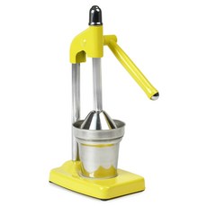 IMUSA 柑橘手動榨汁器, 1個, 銀色+黃色