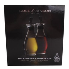 COLE&MASON 橄欖醋倒具套組油瓶, 2件, 350毫升
