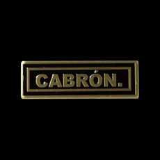 CABRON C.B. LOGO 黃銅別針 經典款 時尚配件, 黃銅色, 1個