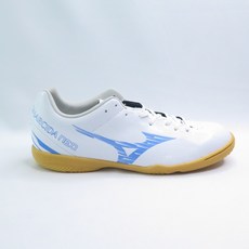Mizuno MONARCIDA NEO 男女足球鞋 平底 3E寬楦 白x藍 Q1GA242825