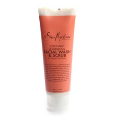 Shea Moisture 椰子和芙蓉 洗面乳和磨砂膏, 1個, 118ml