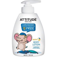 ATTITUDE 幼兒乳液 杏仁奶香, 1瓶, 300ml