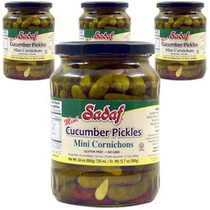 Sadaf 無麩質迷你酸黃瓜, 4罐, 680g
