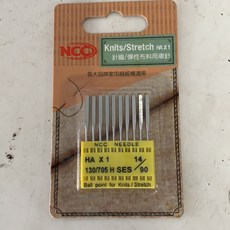 NCC 縫紉機針 彈性布專用 家用縫紉機適用, 銀色, 1個