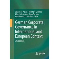 German Corporate Governance in International and European Context 平裝版, Springer, 英文