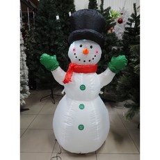 120公分聖誕節充氣雪人佈置 - 聖誕節裝飾道具, 白色, 1個