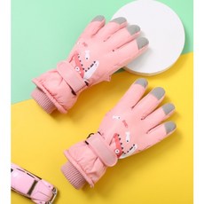 兒童加厚保暖針織觸屏手套