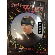 瘋狂派對 萬聖節/聖誕節cosplay舞會服裝/年終尾牙 造型假髮 香菇頭假髮, 黑