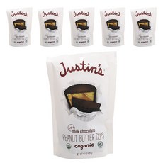 Justin's 黑巧克力花生醬杯迷你6片裝, 1組, 798g