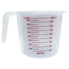 三箭牌 耐熱量杯 TR-1000C, 透明, 1個, 1000ml
