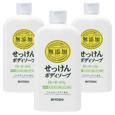 MIYOSHI泡沫沐浴乳, 3個, 400ml