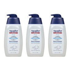 Aquaphor 嬰兒洗髮沐浴乳, 3瓶, 500ml