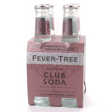 FEVER TREE 高級俱樂部蘇打水, 4個, 200毫升