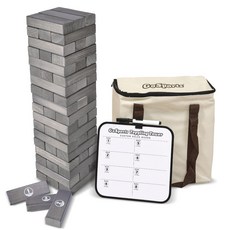 GoSports 污點 Topling 塔獎金規則的 Jenga L, 灰色的
