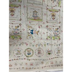 mikiono 小野美紀設計圖案棉布料 手作拼布服裝材料 淺卡其色, 詳見包裝, 詳見包裝