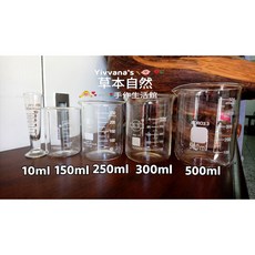 Yivvana's 草本自然 實驗用玻璃燒杯，10ml 500ml，實驗室必備，耐熱玻璃材質，刻度清晰, 玻璃燒杯500ml,價錢, 500ml, 1個