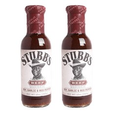 Stubbs 牛肉醃製大豆大蒜和紅辣椒無麩質, 2個, 340克