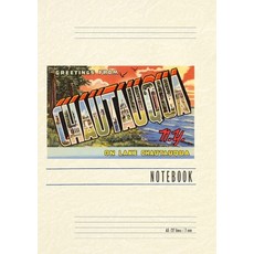 (英文圖書) Vintage Lined Notebook Greetings from Chautauqua New York 平裝版, Found Image Press, 英文