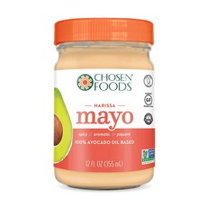 Chosen FOODS 酪梨油美奶滋, 哈里薩, 1入, 355ml