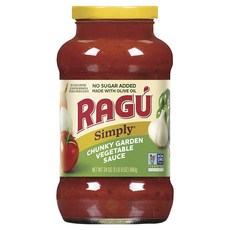 RAGU Simply Chunky Garden蔬菜醬, 1個, 680g