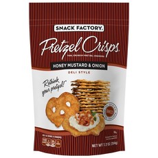 小吃工廠椒鹽脆餅蜂蜜芥末和洋蔥, 1個, 204克