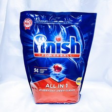 FINISH 全效合一洗碗塊 (檸檬味 / 94顆), 1包