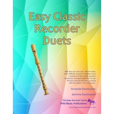 (英文圖書) Easy Classic Recorder Duets: With one very easy part and the other more difficult. Comprises... 平裝版, Createspace Independent Pub..., 英文