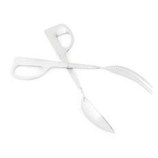 FOX RUN 鐵板沙拉湯克斯服務器, 1個, 銀