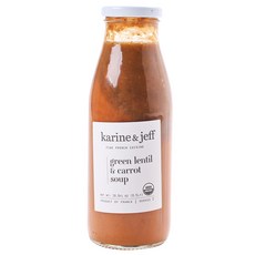 Karine & Jeff 綠扁豆紅蘿蔔湯, 1瓶, 500ml