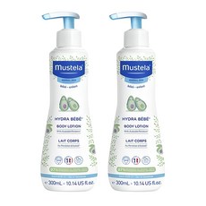 mustela 慕之恬廊 Hydra Bebe爽身護膚乳, 2個, 300ml