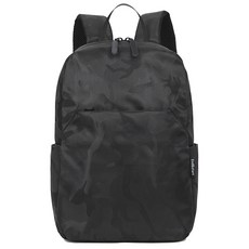 End&start 小背包 輕巧耐磨多隔層收納學生背包, 黑迷彩