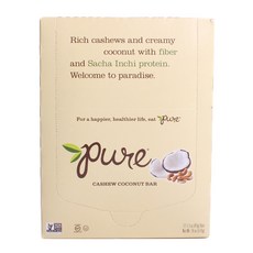 PURE BAR Pure腰果椰子棒, 12份, 43g