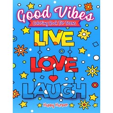Good Vibes Coloring Book For Teens 平裝版, Happy Harper, 英文