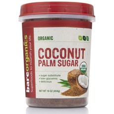 bareorganics 椰子糖粉, 1個, 454g