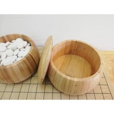 楠竹圍棋套組(棋子黑181白180顆 楠竹/塑膠圍棋罐 2cm楠木圍棋盤), 楠竹棋罐 (一組兩個), 1套裝