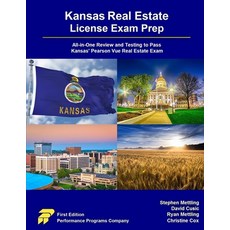(英文圖書) Kansas Real Estate License Exam Prep: All-in-One Review and Testing to Pass Kansas' Pearson V... 平裝版, Performance Programs Compan..., 英文