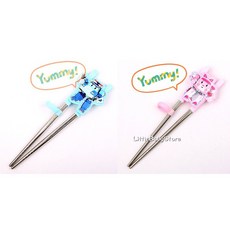 LittleBabyStore-LILFANT韓國製304不鏽鋼 星願/小小兵/米奇/冰雪奇緣/CARS 學習筷, 詳見包裝, 詳見包裝, 包裝NG或褪色/熊大—單孔